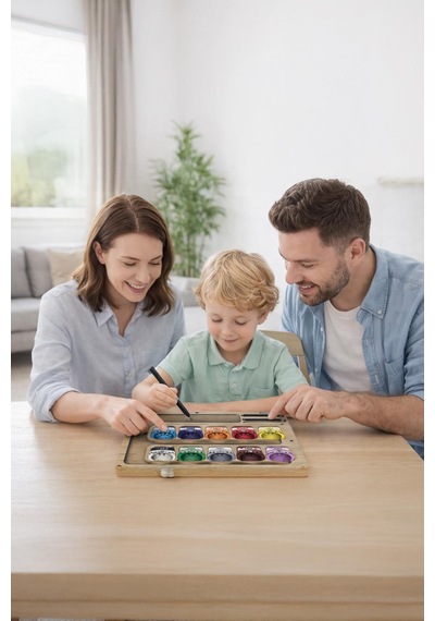 Manyetik Labirent Montessori  Matematik Oyunu Harfleri Öğreniyorum Eğitici Oyuncak 25 cm