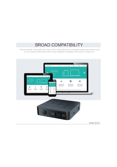 Tm-Bt48 Şarjlı Bluetooth 5.0 Ses Müzik Alıcı Verici Adaptör