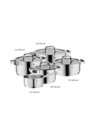 Compact Cuisine 5 Parça Tencere Seti, İndüksiyon Uyumlu, Cam Kapaklı, Cromargan Yüksek Kaliteli Parlak Paslanmaz Çelik, Kaplamasız, İç Ölçü Skalalı Çok Renkli Compact Cuisine 5 Parça Tencere Seti, İndüksiyon Uyumlu, Cam Kapaklı, Cromargan Yüksek Kaliteli Parlak Paslanmaz Çelik, Kaplamasız, İç Ölçü Skalalı Çok Renkli