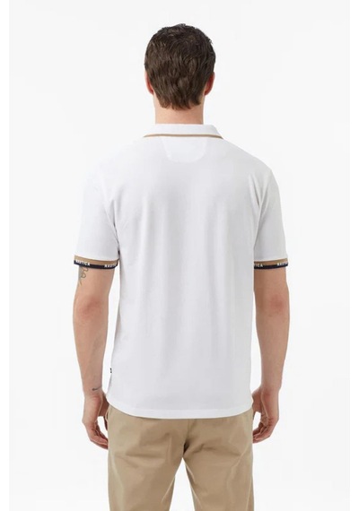 Nautica Erkek Beyaz Regular Fit Polo Yaka T-shirt-14602