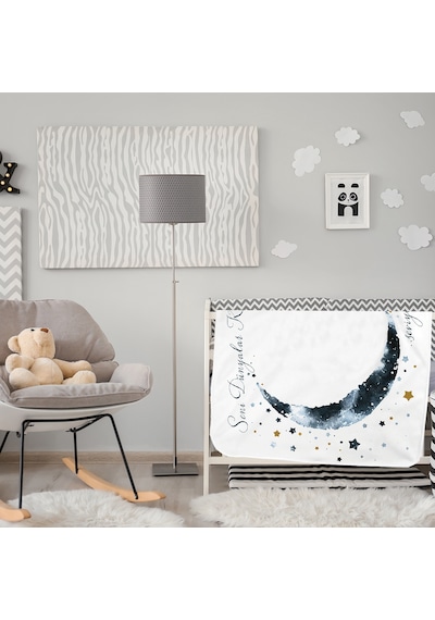 Pelikandükkan Moky Design Anı Battaniyesi, Bebek Hediyelik Aylık Fotoğraf Çekim (490078802)