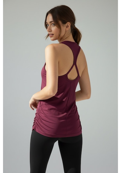 Scorp Aura Sırt Detaylı Kadın Spor Atlet Mürdüm Renkli