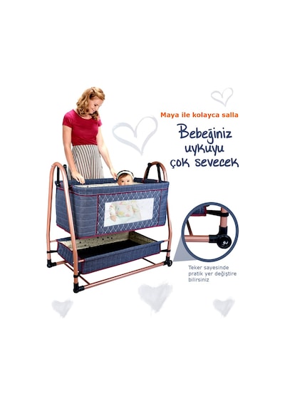 Baby Home 505 Maya Anne Yanı Bebek Sepeti Sepet Beşik (479399989)