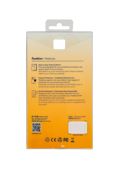 Nettech Apple Uyumlu iPhone 17 Pro Nt-n102 Arka Koruma Kılıf - Kozmik Turuncu Turuncu