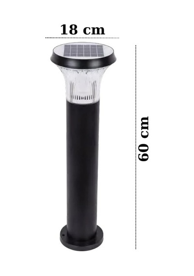 Forlife 100watt Güneş Enerjili Solar Bahçe Armatürü 60cm Direkli Fl-3341