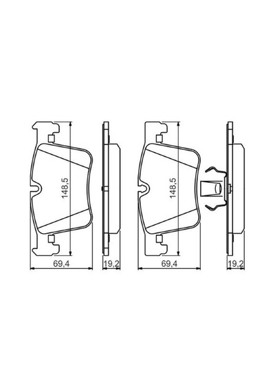 Bmw 3 F30 330e 2.0 2015-2018 Bosch Ön Balata