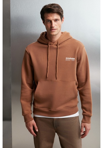 Grimelange Martel Erkek Yumuşacık Içi Polarlı Baskılı Regular Kordonlu Açık Kahverengi Sweatshirt Grimelange Martel Erkek Yumuşacık Içi Polarlı Baskılı Regular Kordonlu Açık Kahverengi Sweatshirt