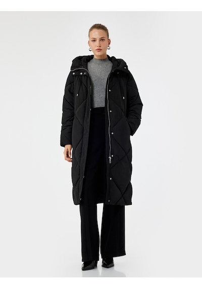 Koton Kapüşonlu Fermuarlı Uzun Kollu Su İtici Ekstra Uzun Kapitone Oversize Şişme Anorak Mont Siyah 6wak00011ew Siyah Koton Kapüşonlu Fermuarlı Uzun Kollu Su İtici Ekstra Uzun Kapitone Oversize Şişme Anorak Mont Siyah 6wak00011ew Siyah