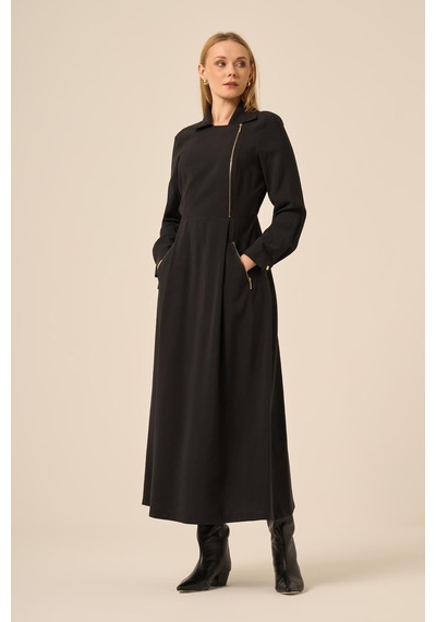 Ftz Women Ftz Kadın Modal Elbise Siyah 31183 Siyah