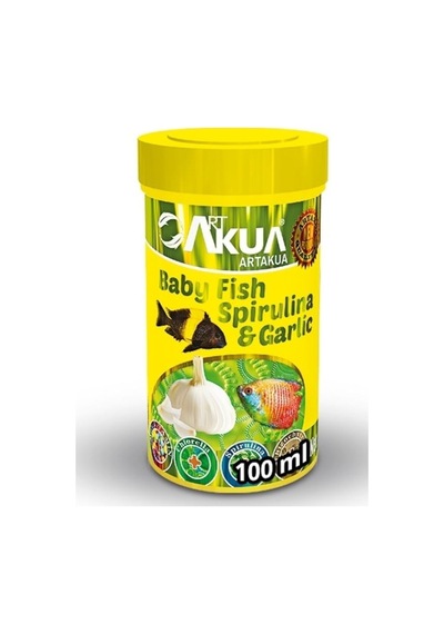 Artakua Baby Spirulina Garlic 250 ML Sarımsaklı Yavru Balık Yemi