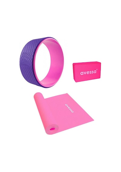 Avessa 3'Lü Yoga Seti Set-2 Pembe - Mor