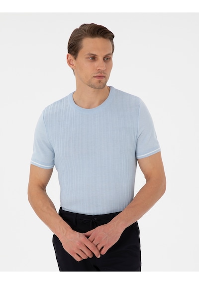 Pierre Cardin Erkek Buz Mavisi Kazak /triko 50303616-vr095 Buz Mavi