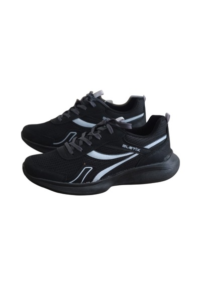 Bletix Unisex Spor Ayakkabı Hafif, Nefes Alabilen, Günlük & Yürüyüş İçin Siyah
