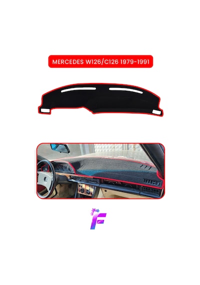 Mercedes W126 1976-1985 Uyumlu Ön Göğüs Koruma Hızlı Ve Kolay Montaj Kaymaz Tasarım Td57