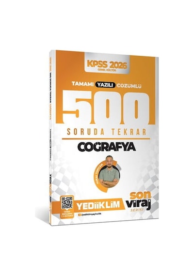 Yediiklim 2026 Kpss-ags Son Viraj Serisi Coğrafya Tamamı Yazılı Çözümlü 500 Soruda Genel Tekrar Kampı