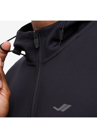Lescon Siyah Erkek Fermuarlı Kapüşonlu Sweatshirt 26n-1163