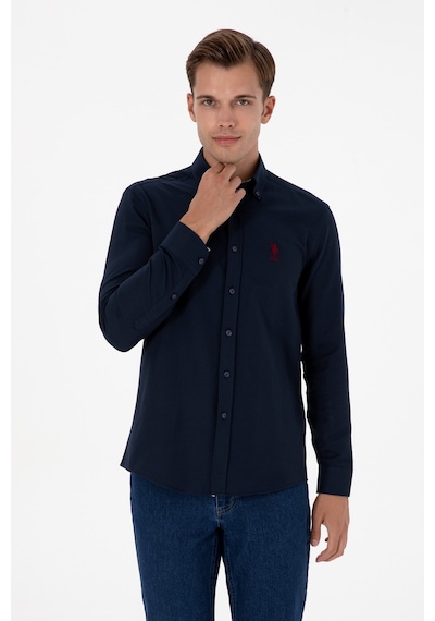 U.s. Polo Assn. Erkek Lacivert Gömlek Desenli 50317249-vr033 Lacivert