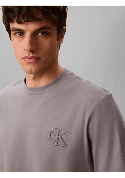 Calvin Klein Ss 30s Jersey Easy Gri Erkek Tişört