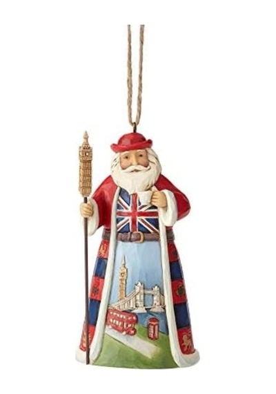 Jim Shore Heartwood İngiliz Baba Asma Süs, 11,5 Cm, İçin Çok Renkli