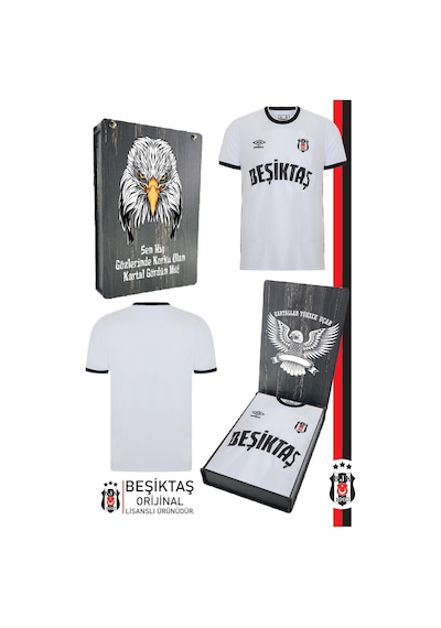 Gsstore Beşiktaş Orijinal Lisanslı Nostalji Beyaz Forma Bjk Kartal Baskılı Hediyelik Ahşap Kutulu Beyaz - Gri Gsstore Beşiktaş Orijinal Lisanslı Nostalji Beyaz Forma Bjk Kartal Baskılı Hediyelik Ahşap Kutulu Beyaz - Gri