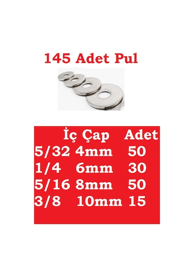 Vida -Dübel-Pul-Çivi -Hırdavat Seti 607 Parça Kullanışlı Set