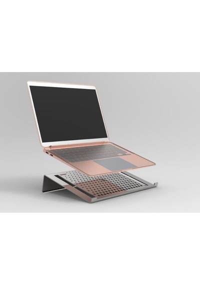 İlgi Trafik Laptop Standı Metal Laptop Tutucu Bilgisayar Yükseltici Siyah
