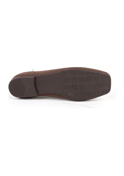 Libero L085.k4002 Toka Detaylı Esnek Triko Tpu Taban Kadın Loafer Ayakkabı" Kahve