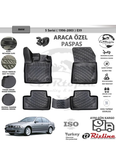 Bmw 5 Serisi E39 / 1996-2003 / Siyah / Rizline Paspas