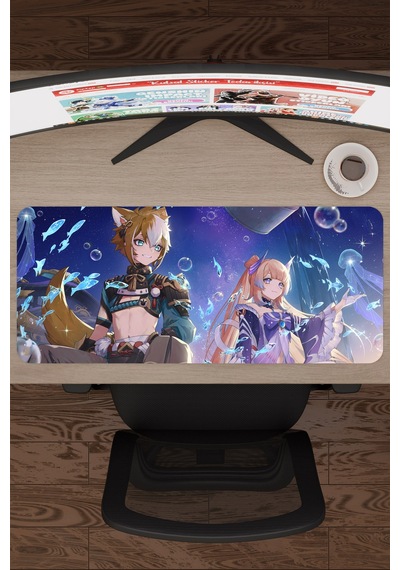 Gorou Genshin Impact Anime Oyuncu V1 - 70x30 Xl Gaming Mouse Pad Fare Altlığı