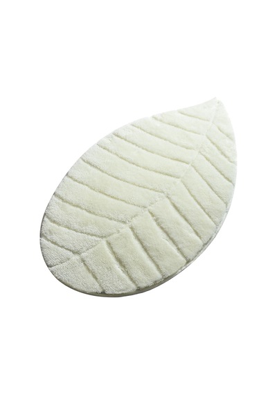 Jungle Leaf Ekru 60X100 Cm Banyo Paspası