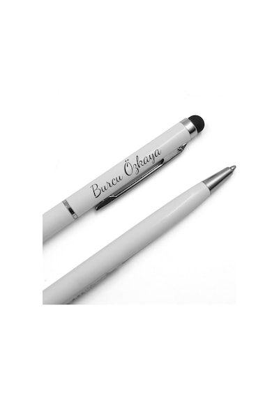 Kişiye Özel Beyaz Çelik Termos & Özel Tasarım Defter & Touch Pen Kalem & Kişiye Özel Cep Aynası & Kişiye Özel Kupa Hediye Seti