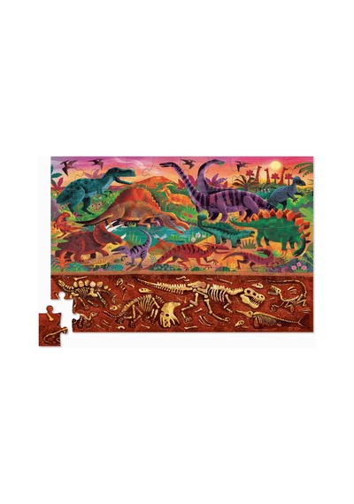 Crocodile Creek Holografik Puzzle - 50 Parça - Dinozorlar
