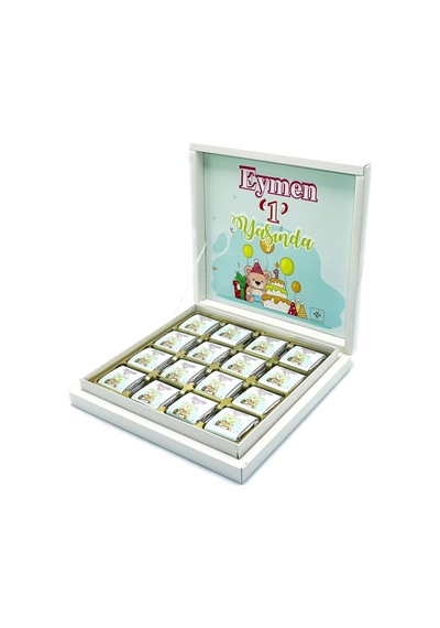 Erkek Bebek Çikolatası 48 Adet Madlen Çikolata 1 Yaş