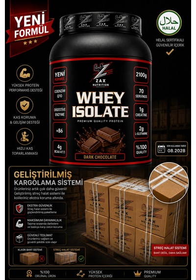 Premium Whey İzolate New Formül 2100 Helal Sertifikalı Çikolata Aromalı