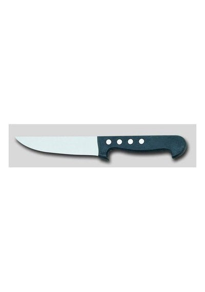 310 17cm 4 Perçinli Kasap Bıçağı, Siyah
