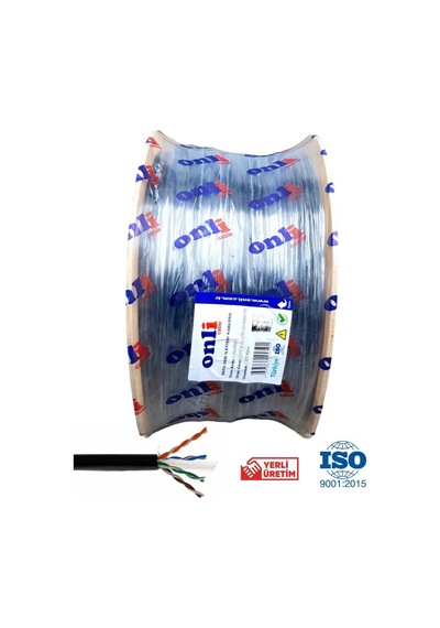 Onli 23awg Pe Dış Ortam Cat6 Outdoor Kablo 305mt Siyah