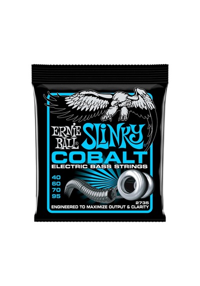 Ernie Ball Ekstra Slinky Kobalt Elektrik Bas Telleri, Ölçü 40-95