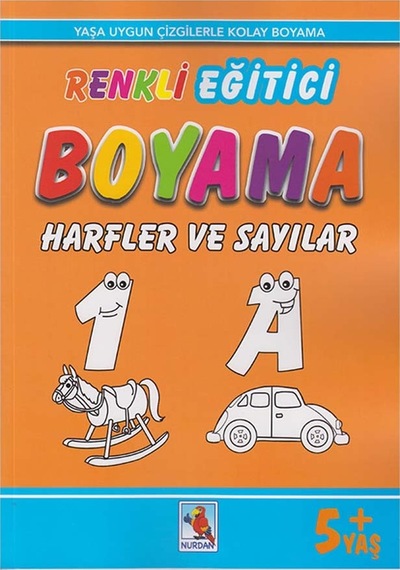 Renkli Eğitici Boyama - Harfler Ve Sayılar 5+ Yaş