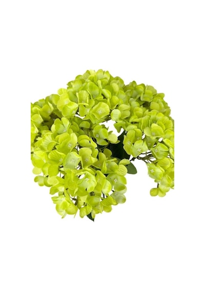 Yapay Çiçek Ortanca Çiçeği Yeşil 45cm 5dal Gerçeksi Dokulu Premio