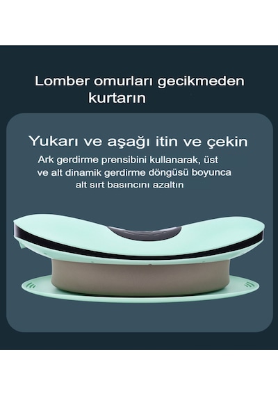 Termal Terapi Fonksiyon Derin Doku   Sırt Masaj Aleti Titreşimli Bel Traksiyon Cihazı Yeşil