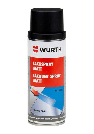 Würth Sprey Boya Ral 9005 Mat Siyah 400 Ml Würth Sprey Boya Ral 9