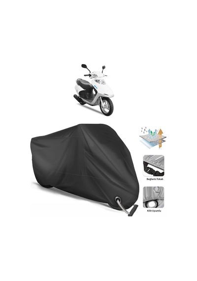 Yuki Tb100T3E Picasso 100 Motor Branda(Kilit Uyumlu-Siyah (457277177)