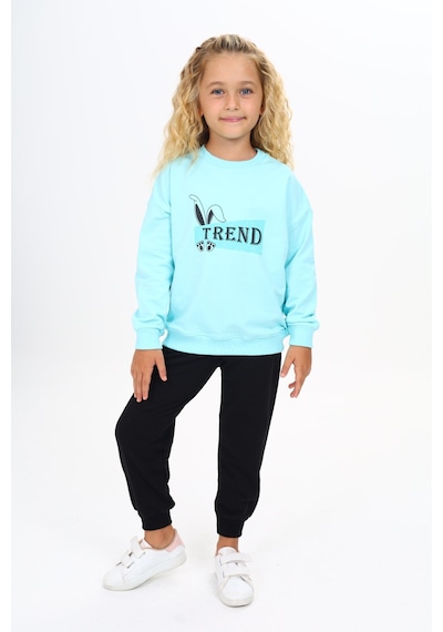 Toontoy Kids Toontoy Kız Çocuk 2'li Takım Baskılı Bisiklet Yaka Sweatshirt & Beli Paçası Lastikli Jogger Eşofman Altı 2 İplik Mint Yeşili Toontoy Kids Toontoy Kız Çocuk 2'li Takım Baskılı Bisiklet Yaka Sweatshirt & Beli Paçası Lastikli Jogger Eşofman Altı 2 İplik Mint Yeşili