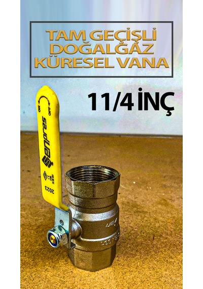 Tam Geçişli Küresel Doğalgaz Vanası 11/4'inç Şenpres