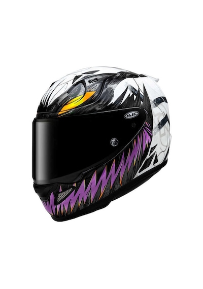 Kask Hjc Rpha12 Antı Venom 2 Marvel Mc8 Siyah/beyaz/lila