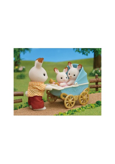 5432 Sylvanian Families, Kulaklı İkiz Tşan Bebek, +3 Yaş Çok Renkli