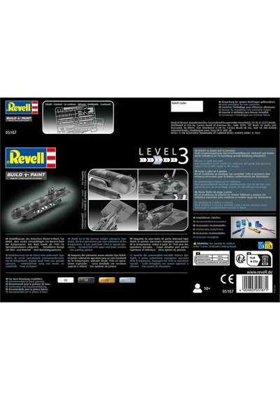 Revell Maket Model Kit Gemi German Midget Submarine Type Molch 5187