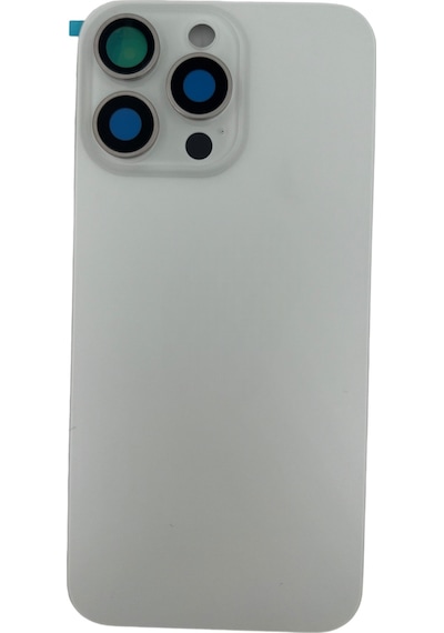 Teknonet Apple Uyumlu iPhone 15 Pro Max Kamera Camlı Batarya Kapağı + Magsafe Flex - Mavi Mavi