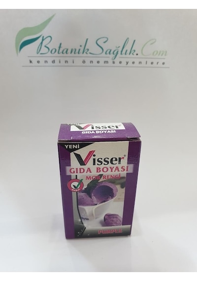 VİSSER MOR RENK GIDA BOYASI TOZ - 9 GR