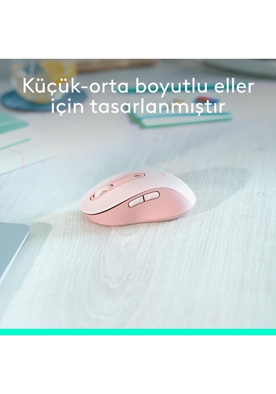 Signature M650 Kablosuz Mouse, Küçük Ve Orta Boy Sağ El İçin, 4000 Dpı, Sessiz, Bluetooth, Logi Bolt Usb Alıcı, 2 Genel